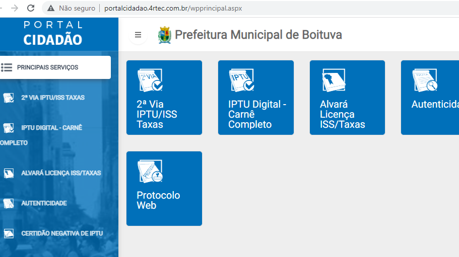 Portal Cidadão Prefeitura de Boituva